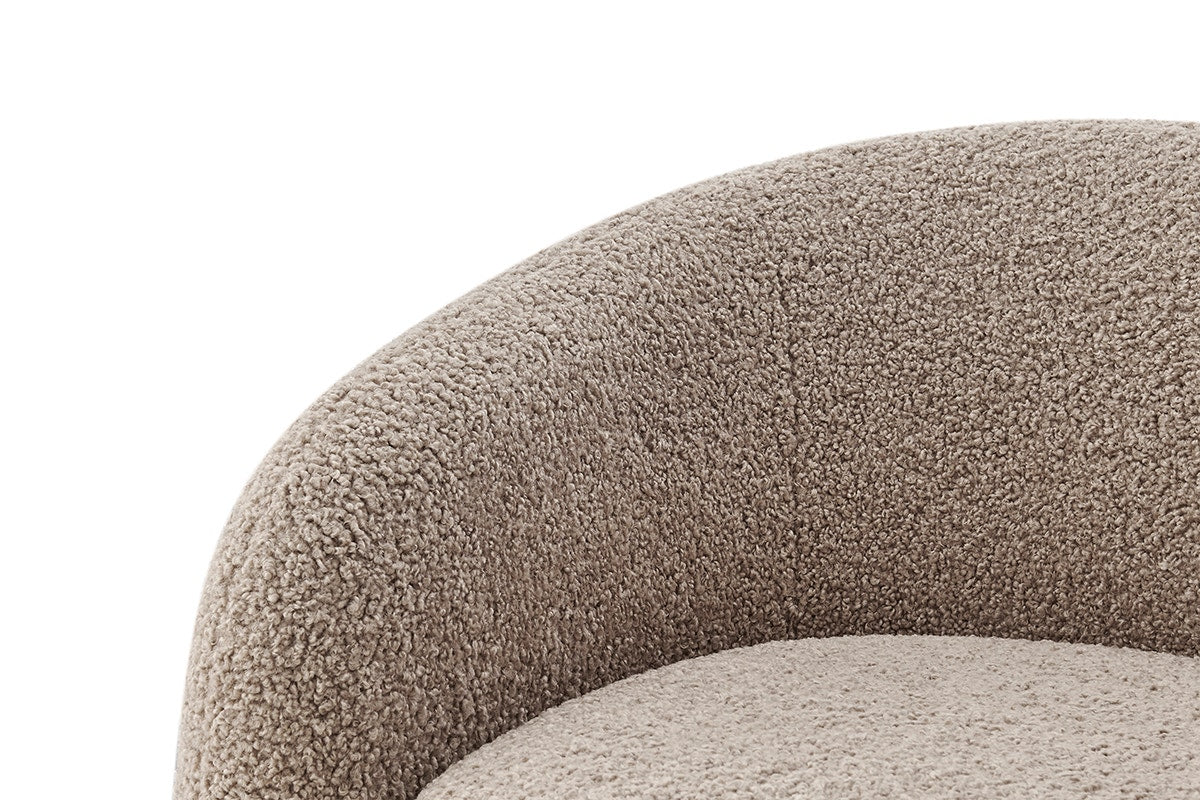 Brosa Goldie Swivel Armchair (Natural Boucle)