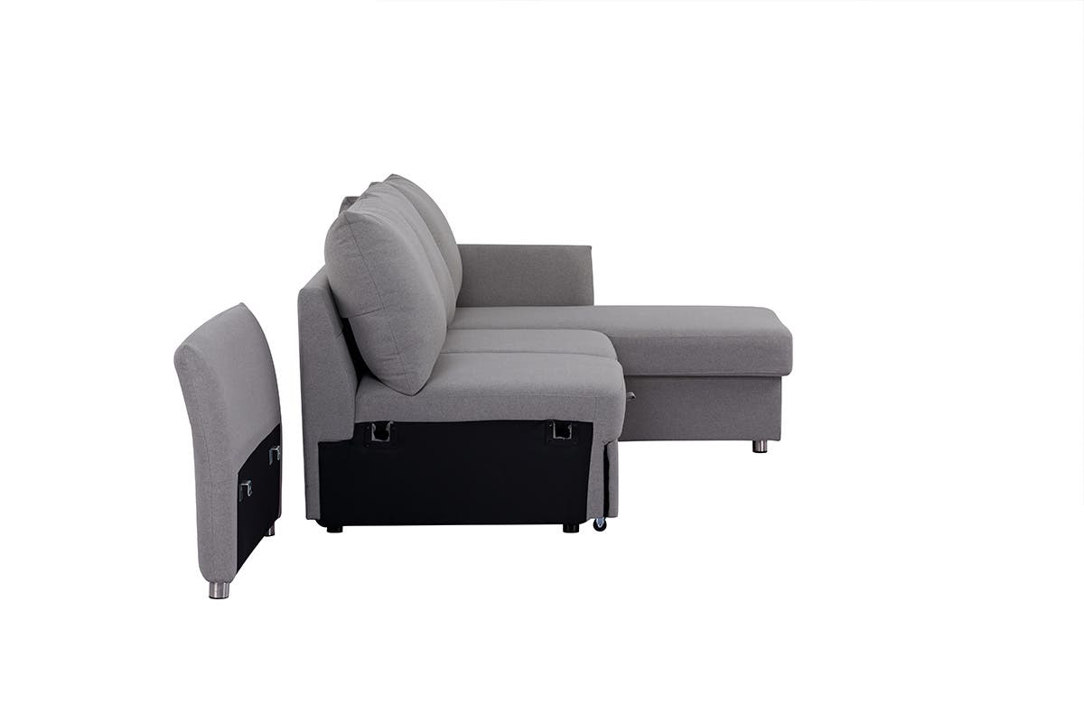 Brosa Austin Full Sleeper Modular Sofa with Storage (Storm Grey)