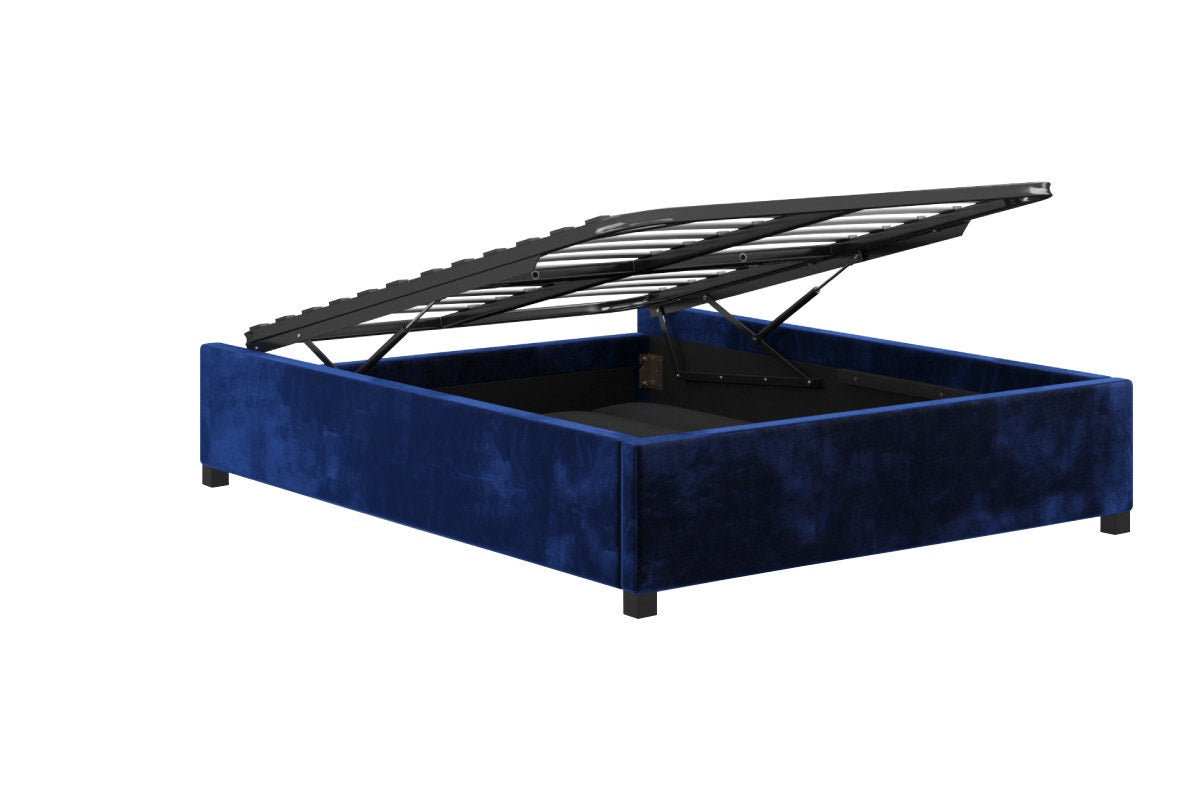 Brosa Gaslift Bed Frame - Bayou Blue; Double