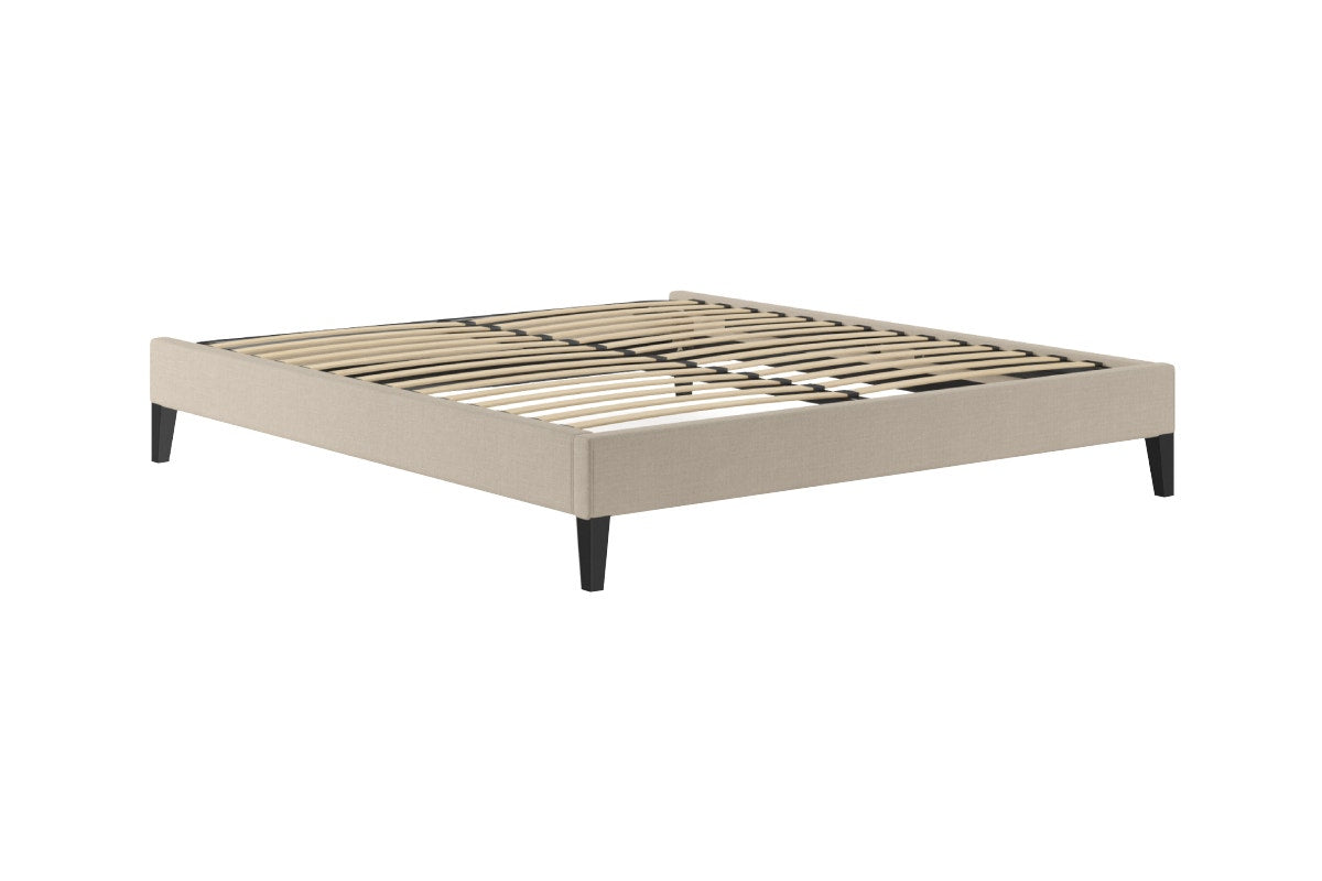 Brosa Slimline Bed Frame (French Beige, King)