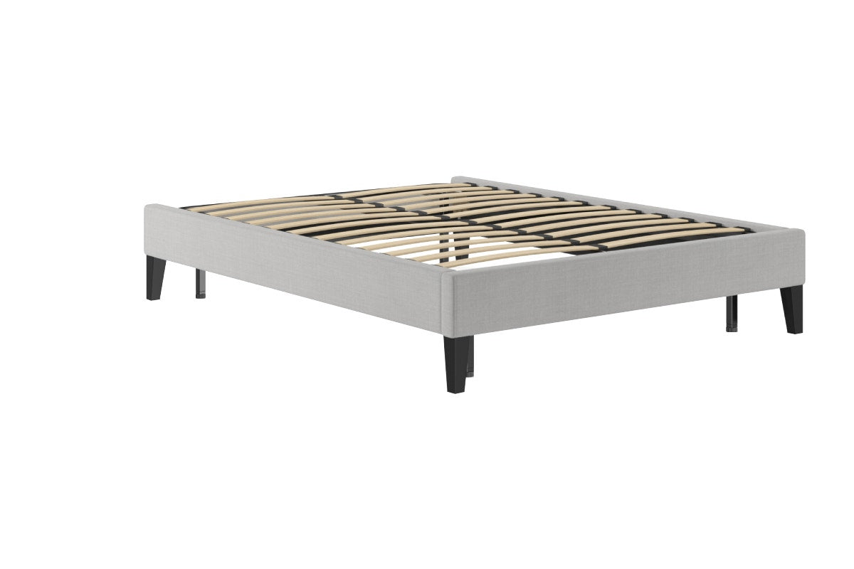 Brosa Slimline Bed Frame (Cloud Grey, Double)