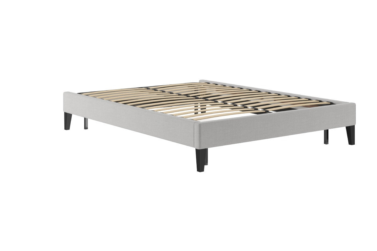 Brosa Slimline Bed Frame (Cloud Grey, Queen)