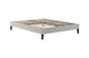 Brosa Slimline Bed Frame (Cloud Grey, Queen)