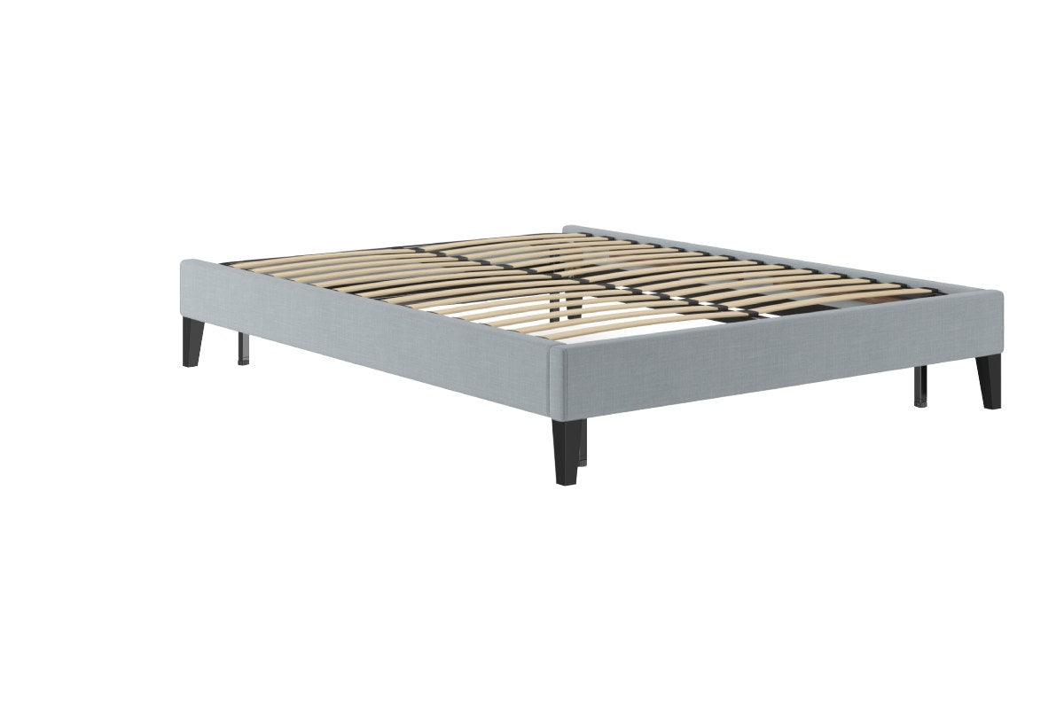 Brosa Slimline Bed Frame (Heron Grey, Queen)