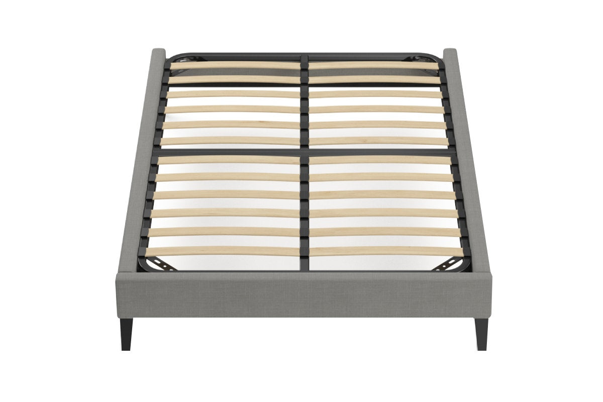 Brosa Slimline Bed Frame (Stone Grey, Double)