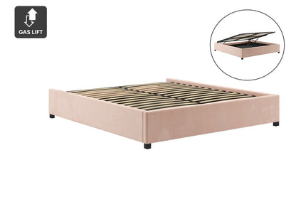 Brosa Gaslift Bed Frame - Mojave Rose; King