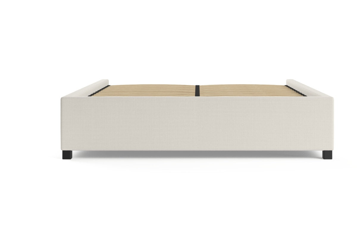 Brosa Gaslift Bed Frame (White, Queen)