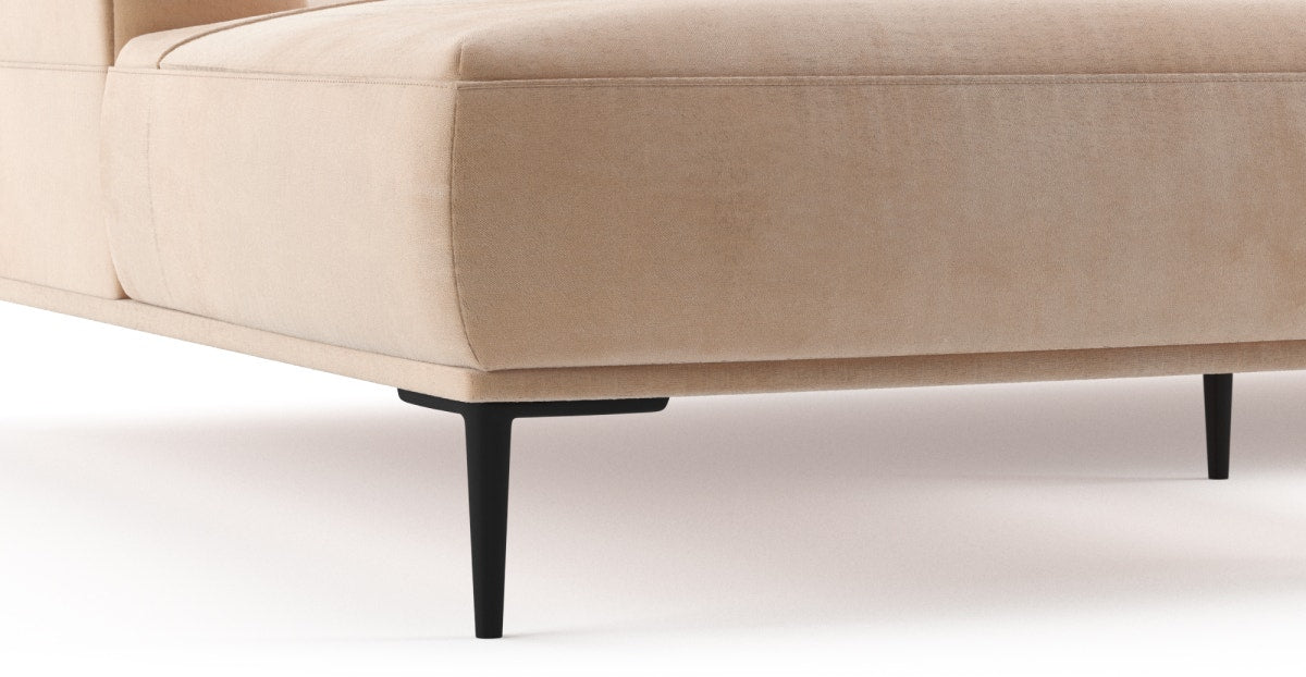 Brosa Como Motion Modular Sofa with Chaise  - Almond Spice; Left Chaise)