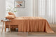 Brosa Stonewashed Cotton Sheet Set (Terracotta, King)