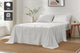 Brosa Stonewashed Cotton Sheet Set (White, Single)