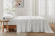 Brosa Stonewashed Cotton Sheet Set (White, King)