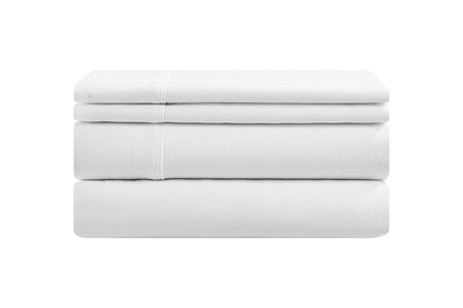 Brosa Stonewashed Cotton Sheet Set (White, Double)