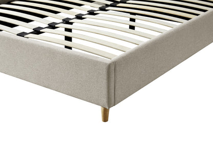 Brosa Tufted Cloud Wide Bed Frame (Queen, Natural)