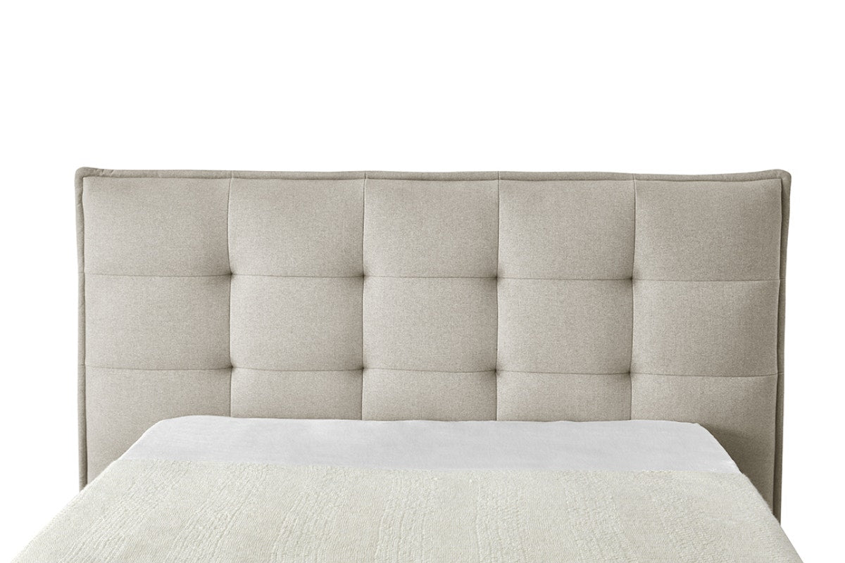 Brosa Tufted Cloud Wide Bed Frame (Queen, Natural)