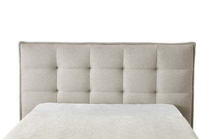 Brosa Tufted Cloud Wide Bed Frame (Queen, Natural)