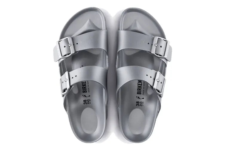 Birkenstock Arizona EVA Regular Fit Sandal (Metallic Silver)