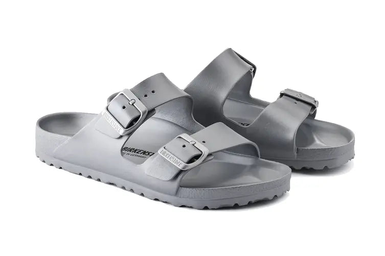 Birkenstock Arizona EVA Regular Fit Sandal (Metallic Silver)