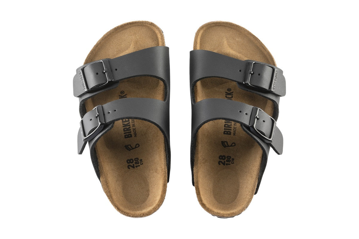 Birkenstock Kids Arizona Birko-Flor Sandal (Black, Size 32 EU)