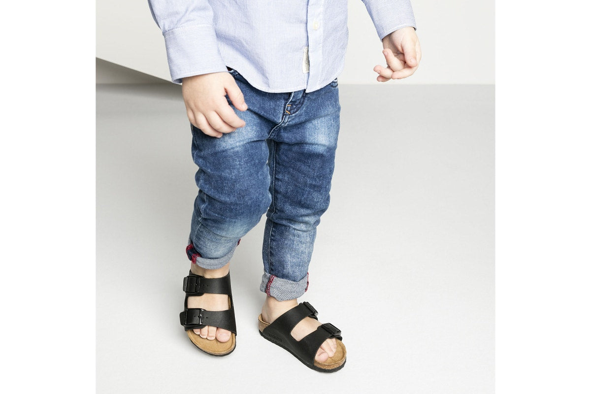 Birkenstock Kids Arizona Birko-Flor Sandal (Black, Size 32 EU)