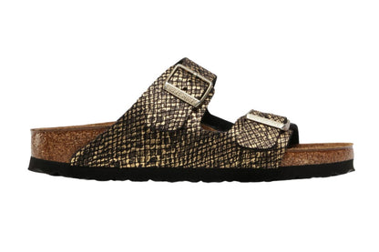 Birkenstock Arizona Sandals (Shiny Python Black)