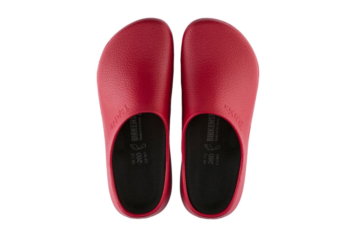 Birkenstock Super Birki Polyurethane Clog Sandals (Red, Size 37 EU)