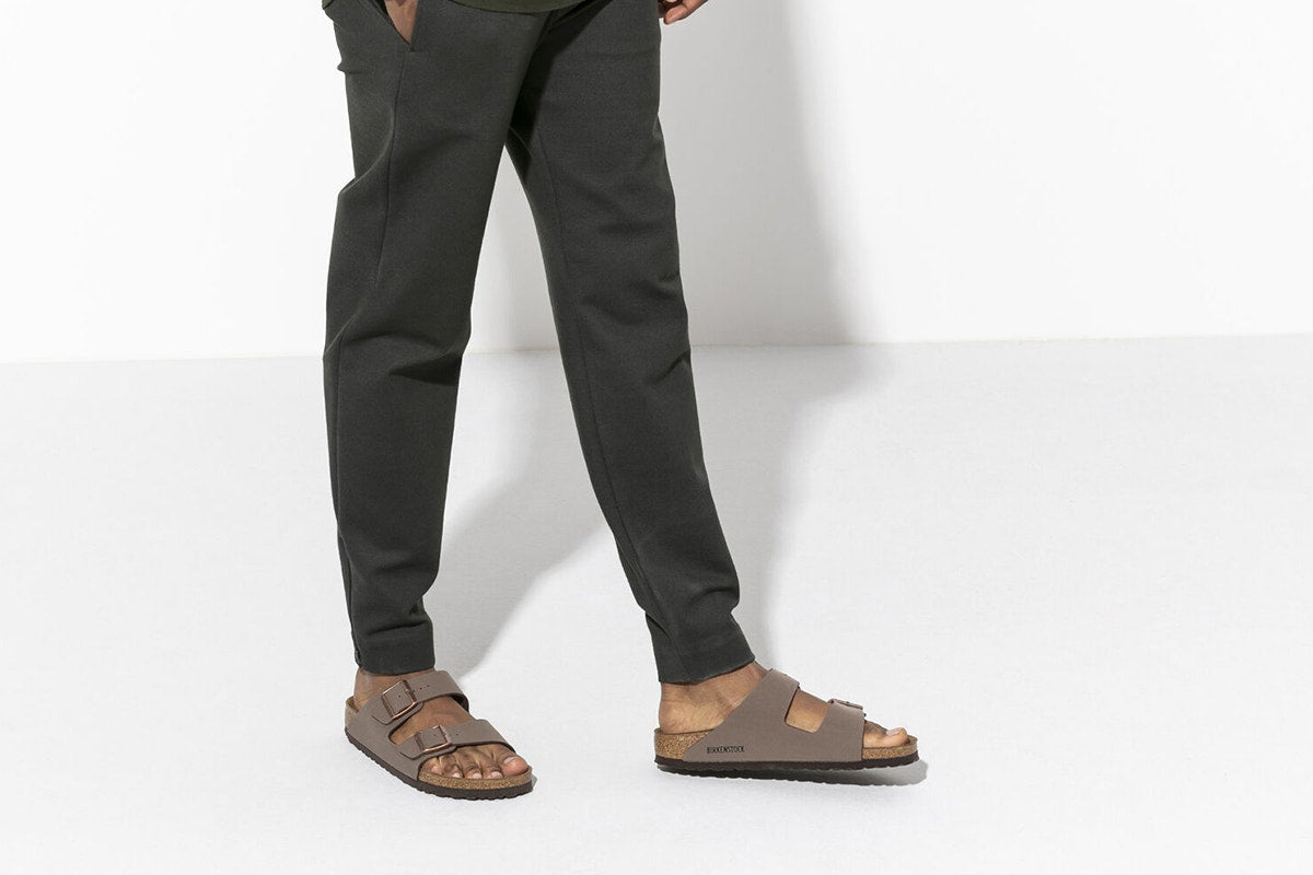 Birkenstock Unisex Arizona Birkibuc Sandals - Mocca; Size 40 EU