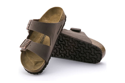 Birkenstock Unisex Arizona Birkibuc Sandals - Mocca; Size 40 EU