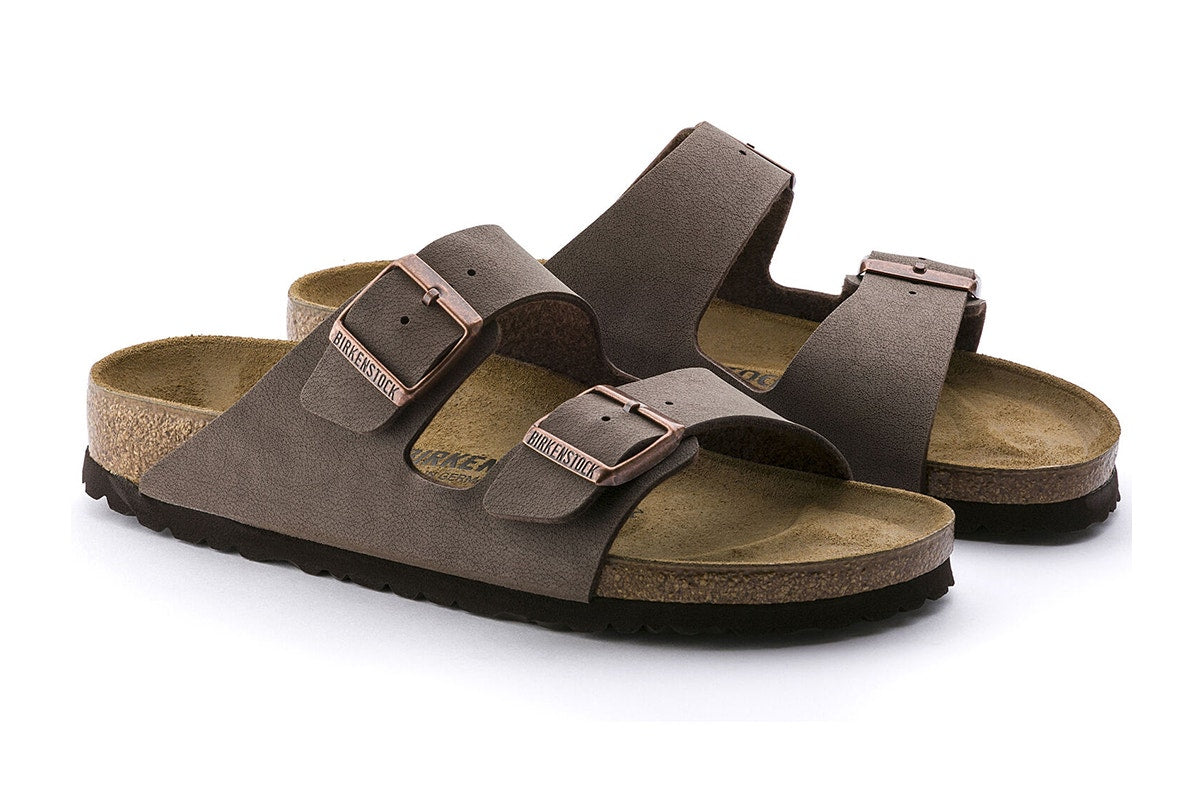 Birkenstock Unisex Arizona Birkibuc Sandals - Mocca; Size 40 EU