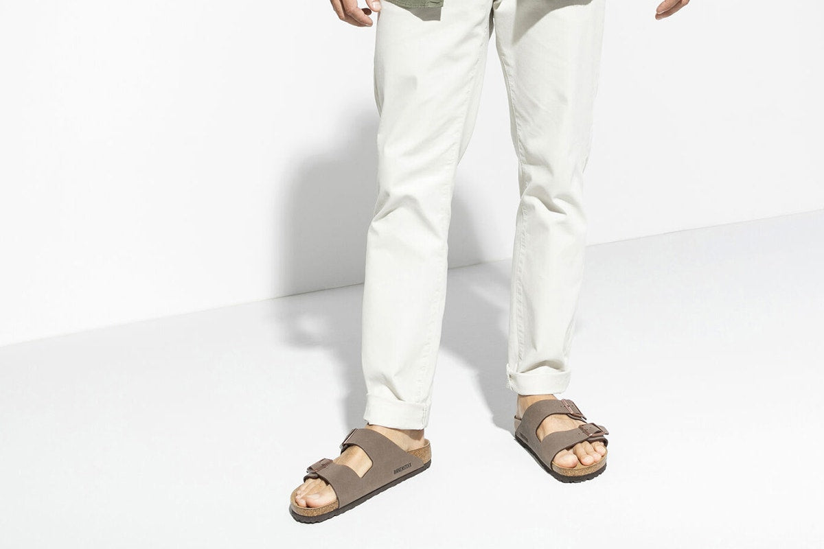 Birkenstock Unisex Arizona Birkibuc Sandals - Mocca; Size 40 EU