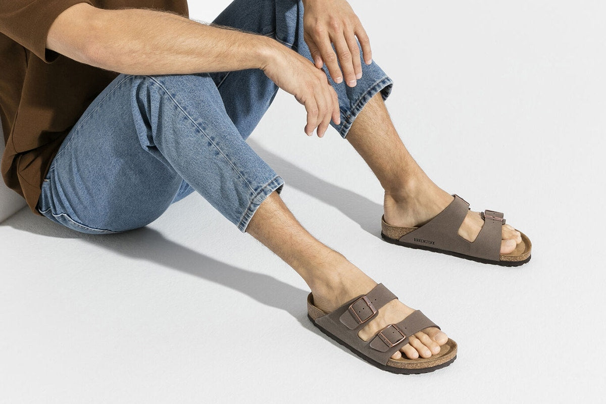 Birkenstock Unisex Arizona Birkibuc Sandals - Mocca; Size 40 EU