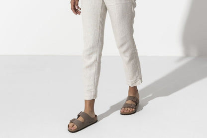 Birkenstock Unisex Arizona Birkibuc Sandals - Mocca; Size 40 EU