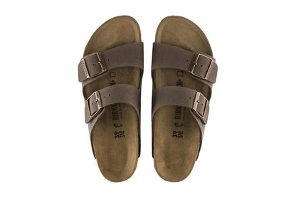 Birkenstock Unisex Arizona Birkibuc Sandals - Mocca; Size 40 EU