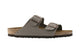 Birkenstock Arizona Birkibuc Regular Fit Sandal (Stone, Size 43 EU)