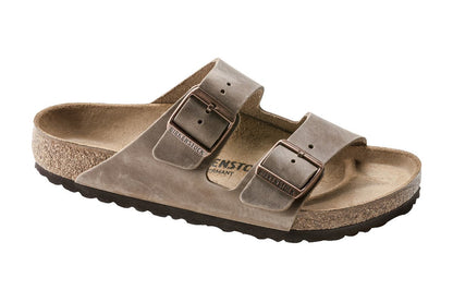 Birkenstock Men's Arizona Oiled Leather Sandals (Tobacco Brown, Size 45 EU)