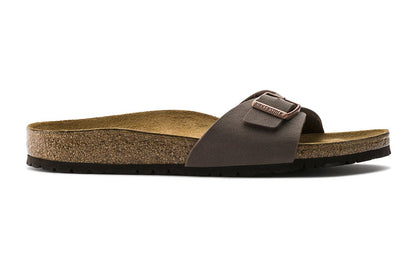 Birkenstock Men's Madrid Birkibuc Narrow Fit Sandals (Mocca; Size 41 EU)