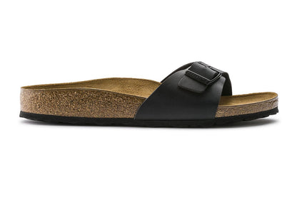 Birkenstock Unisex Madrid Birko-Flor Narrow Fit Sandals (Black; Size 36 EU)