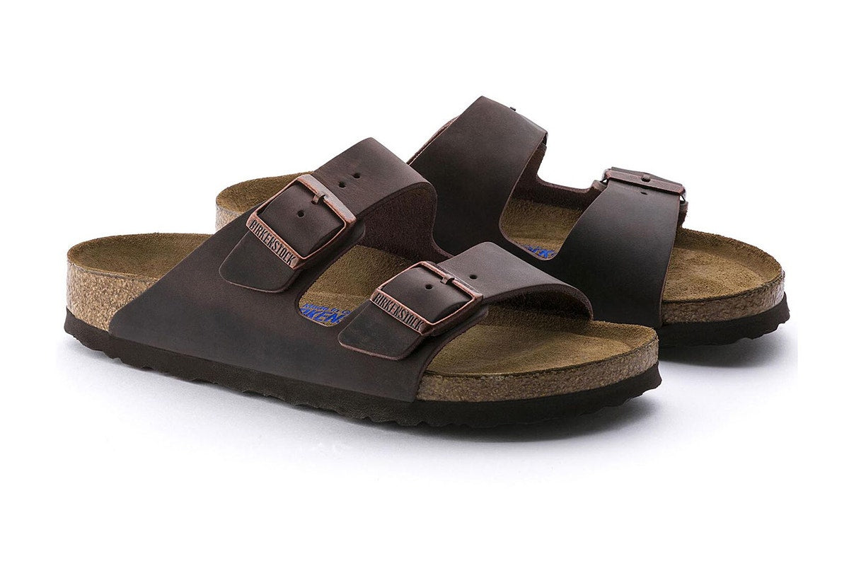 Birkenstock Arizona Oiled Leather Softbed Narrow Fit Sandal - Habana; Size 41 EU