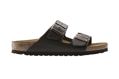 Birkenstock Arizona Natural Leather Regular Fit Sandal (Dark Brown)