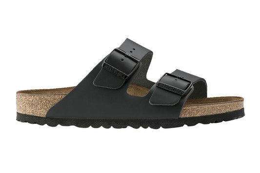Birkenstock Unisex Arizona Leather Narrow Fit Sandal (Black; Size 38 EU)