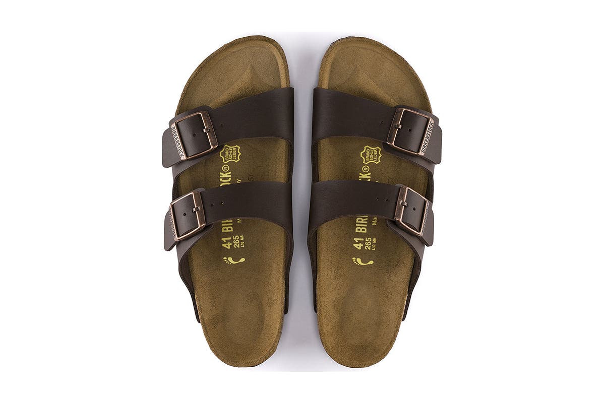 Birkenstock Arizona Birko-Flor Regular Fit Sandal (Dark Brown) | Auzzi Store
