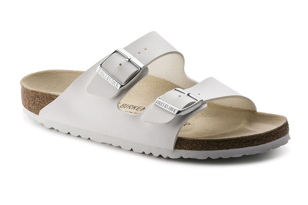 Birkenstock Arizona Birko-Flor Sandal - White; Size 42 EU