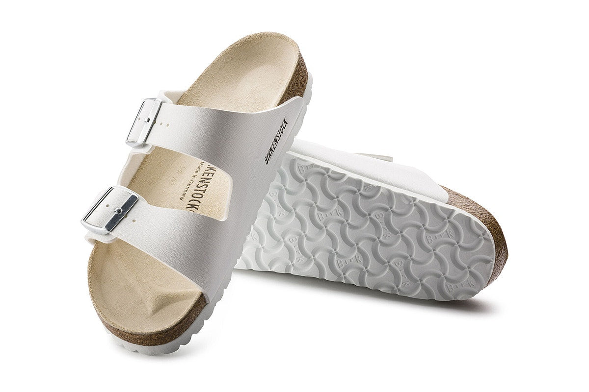 Birkenstock Arizona Birko-Flor Sandal - White; Size 42 EU