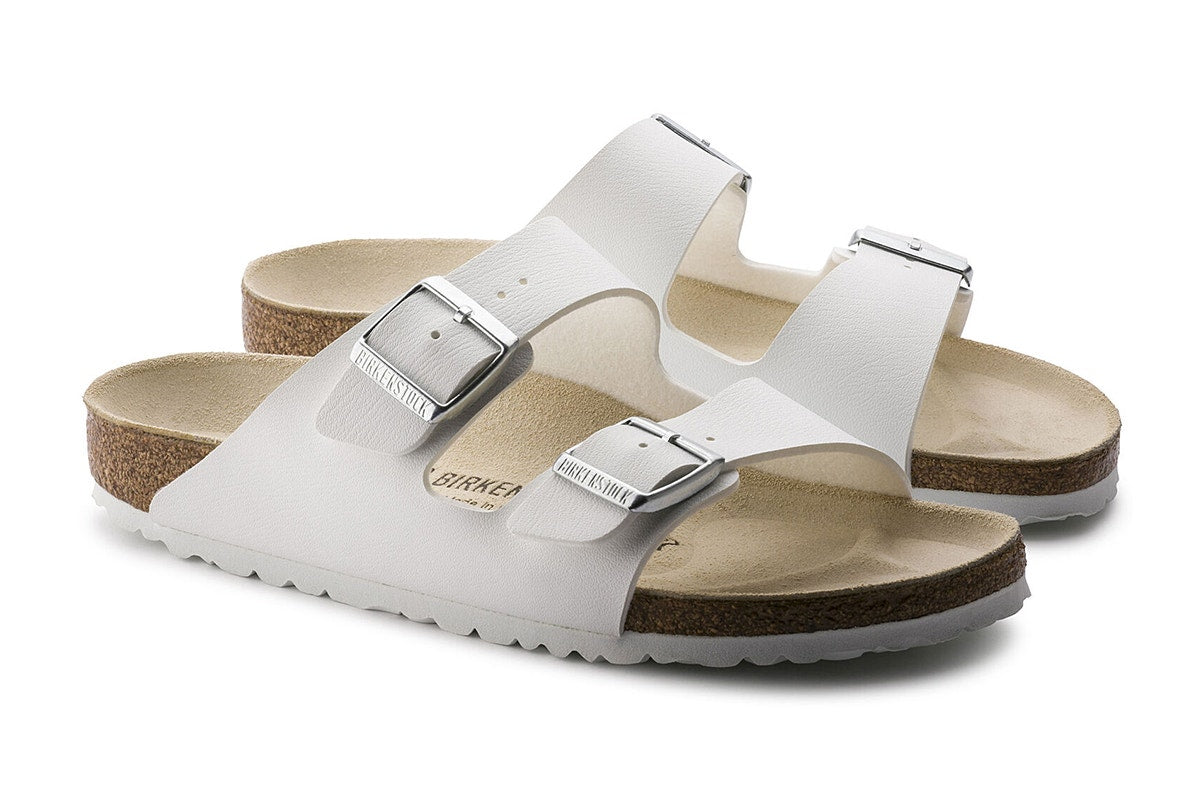 Birkenstock Men's Arizona Birko-Flor Sandals - White; Size 43 EU