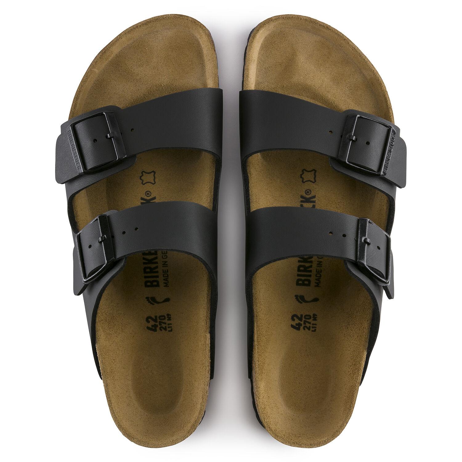 Birkenstock Unisex Arizona Birko-Flor Regular Fit Sandal (Black, Size 36 EU)