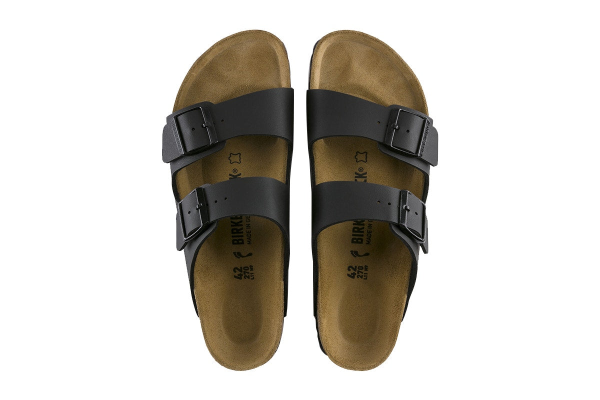 Birkenstock Arizona Birko-Flor Narrow Fit Sandal - Black; Size 45 EU