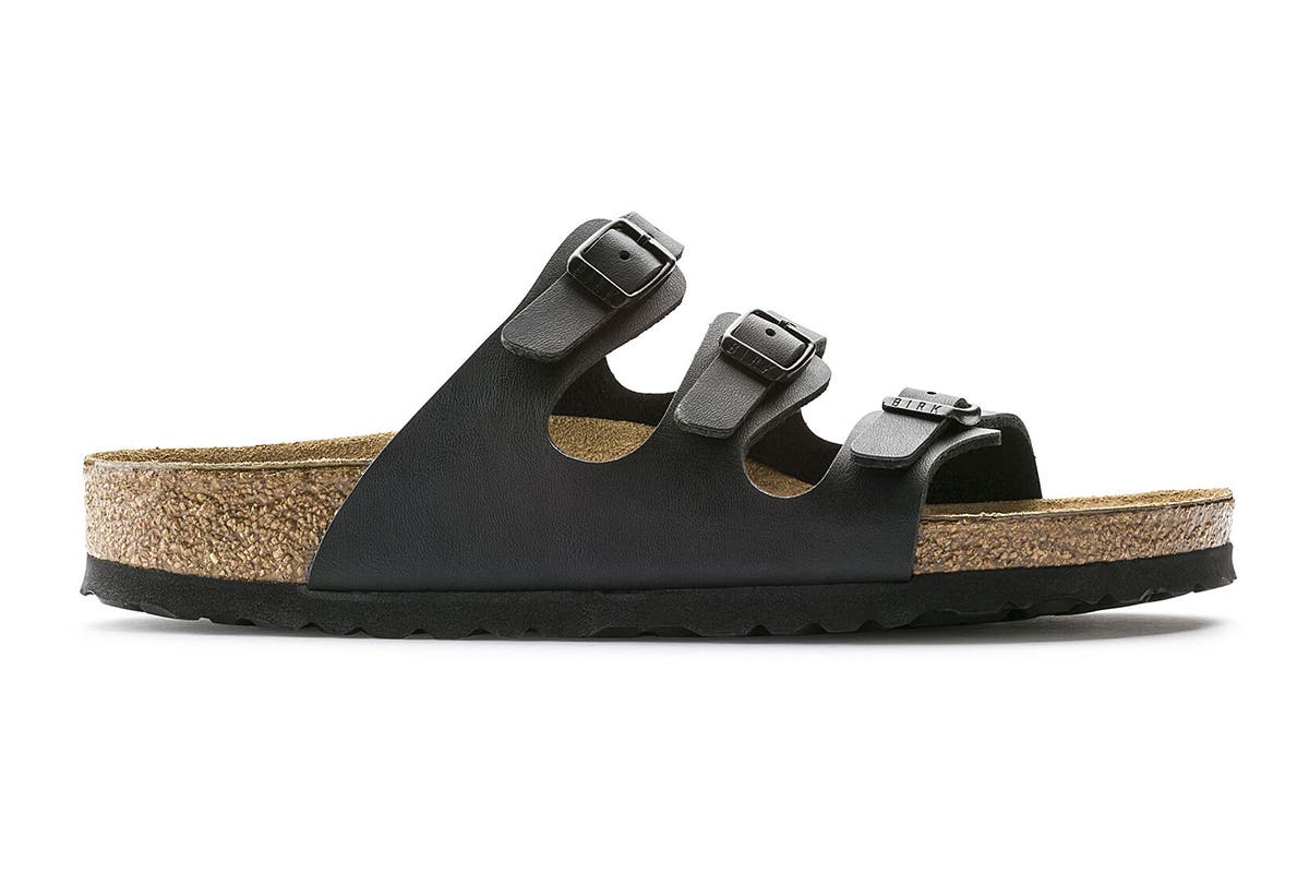 Birkenstock Unisex Florida Soft Footbed Birko-Flor Sandal  - Black