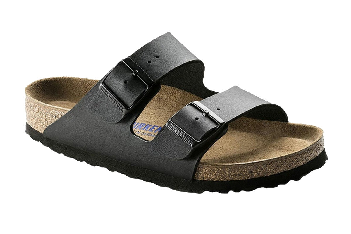 Birkenstock Women's Arizona Birko-Flor Soft Footbed Regular Fit Sandal (Black, Size 37 EU)