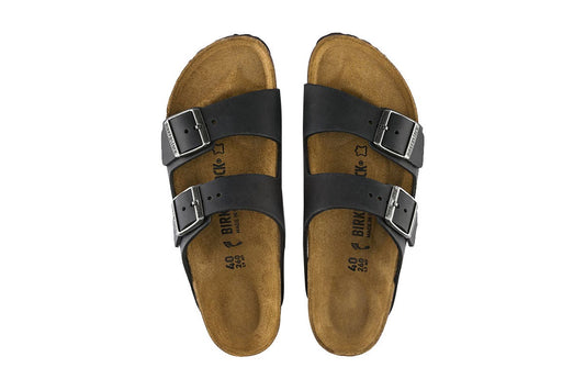 Birkenstock Arizona Oiled Regular Fit Sandal - Black – view 2 - Auzzistore