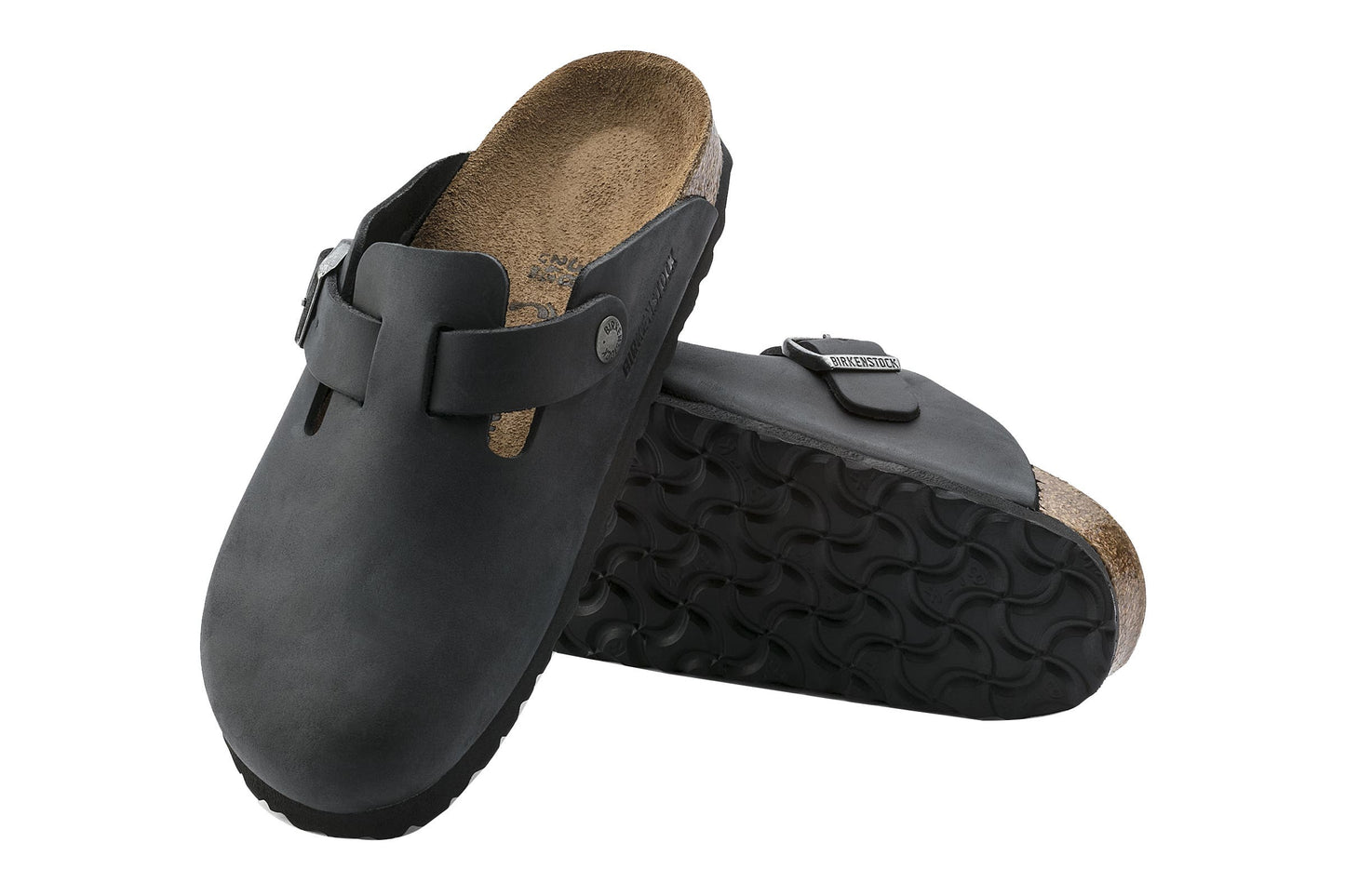 Birkenstock Unisex Boston FL Sandal  - Black