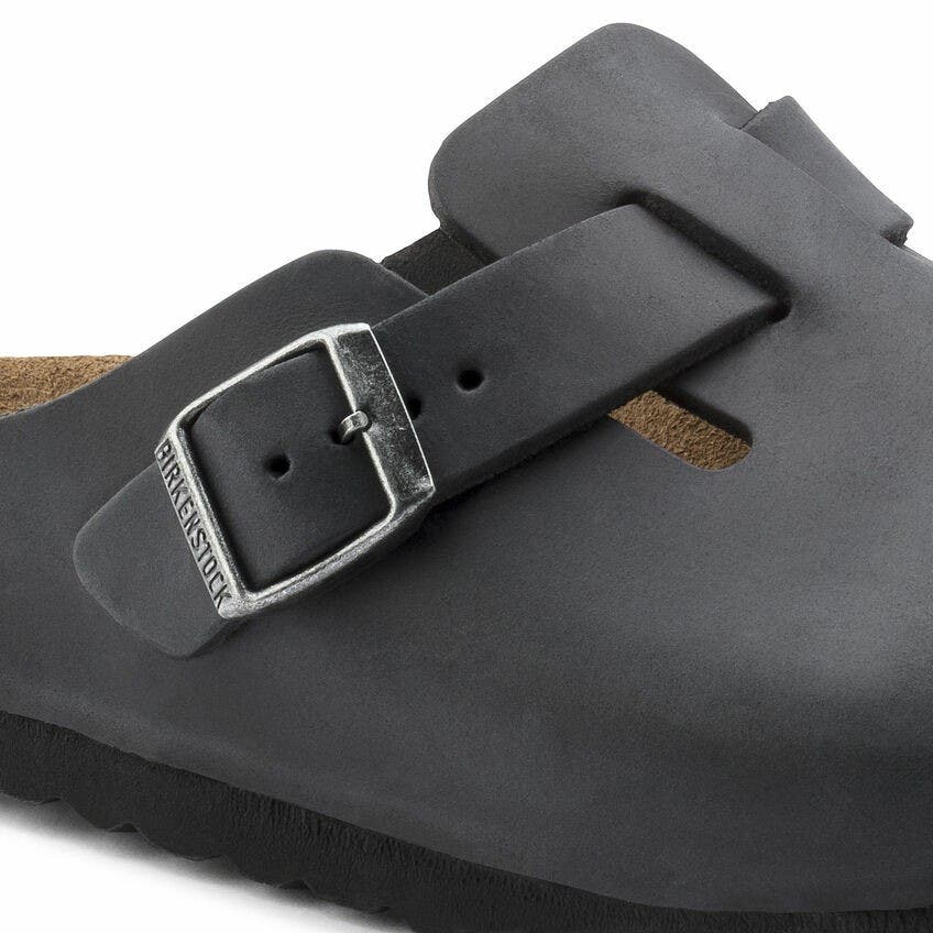 Birkenstock Unisex Boston FL Sandal  - Black